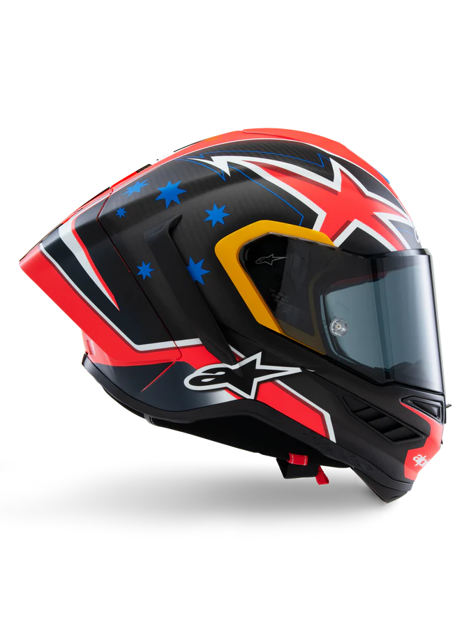 Helmetë moto Alpinestars Supertech R10 SR-10, karboni, garash, e zezë