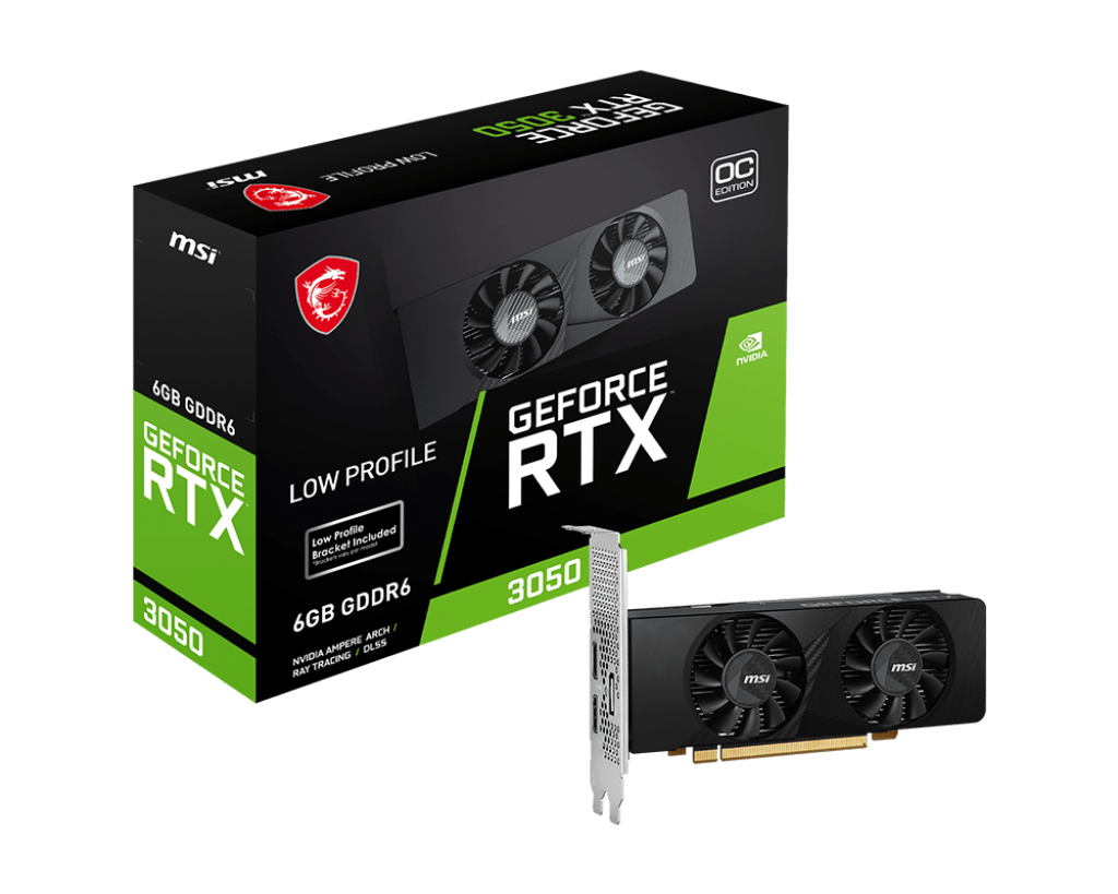 Kartelë grafike MSI GeForce RTX 3050 LP OC 6GB GDDR6