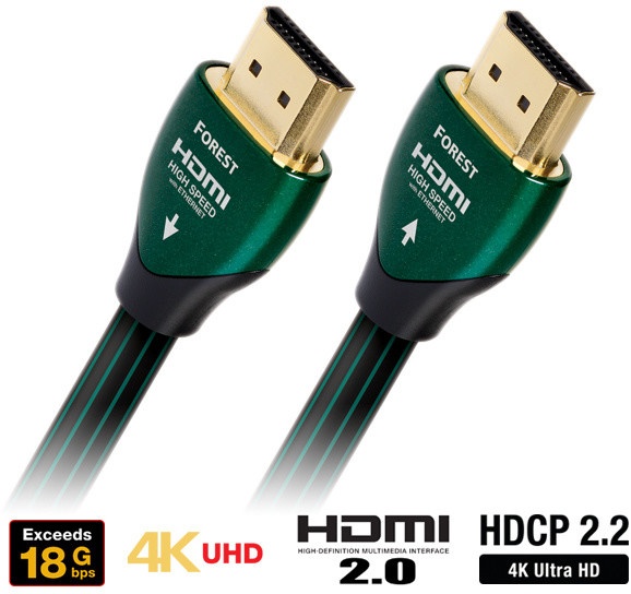 Kabllo Audioquest HDMI, 0.5% argjend, 0.6 m