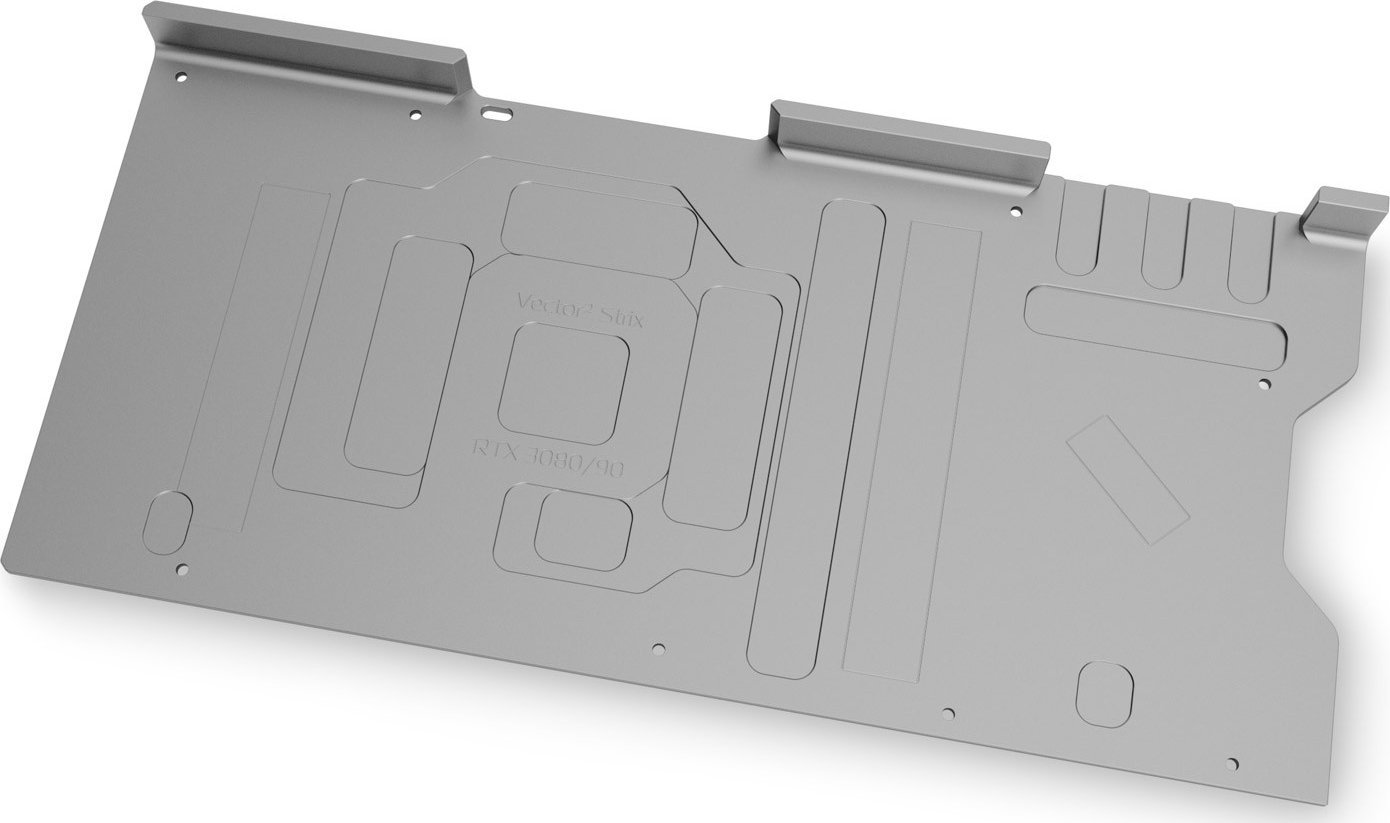 Pllakë mbështetëse GPU EK Water Blocks EK-Quantum Vector² Strix RTX 3080 3090, për NVIDIA RTX 3080 3090, nickel, argjendtë
