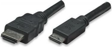 Kabllo Techly HDMI Mini - HDMI, 1.8m, e zezë