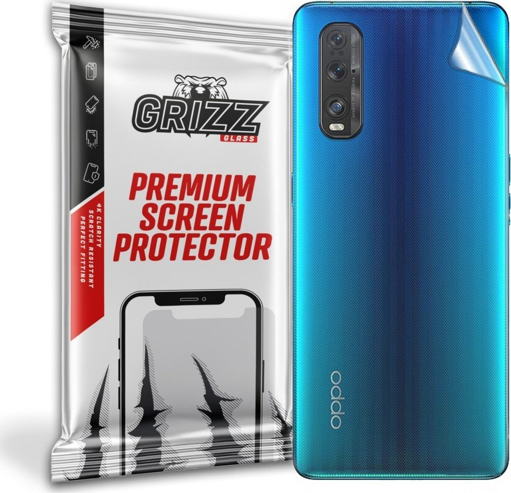 Folie mbrojtëse GrizzGlass për pjesën e pasme Oppo Find X2 5G, transparente
