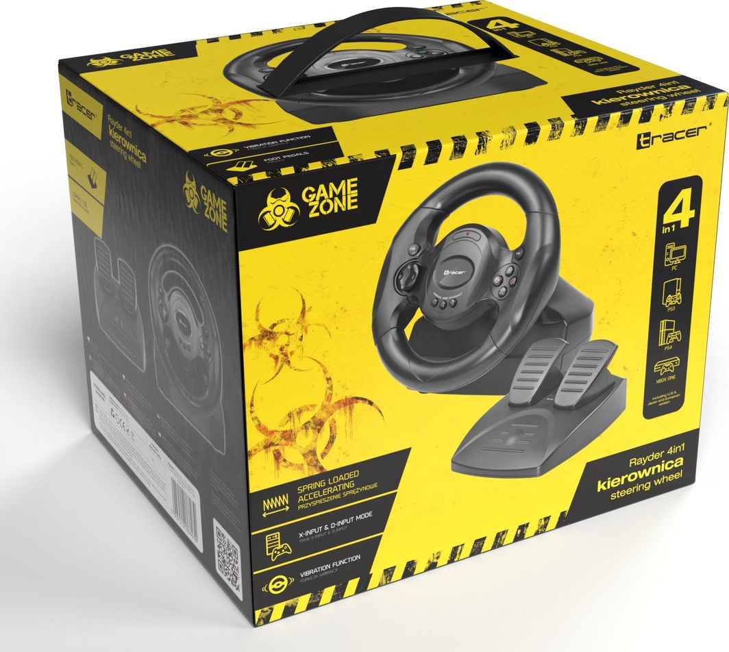 Set timon + pedale për playstation 4 në 1 Tracer Rayder