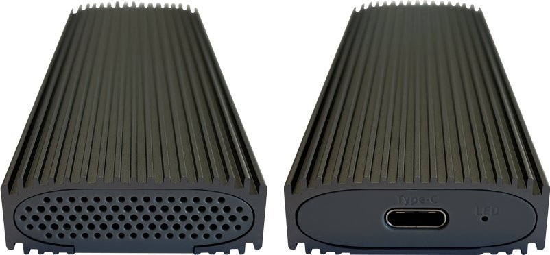 Kuti e jashtme SSD LC-Power LC-M2-C-NVME-3, NVMe M.2, USB 3.2 Gen 2, e zezë