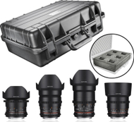 Set lentilash video Samyang Basic Set II, për Sony E, DSLR dhe pa pasqyrë