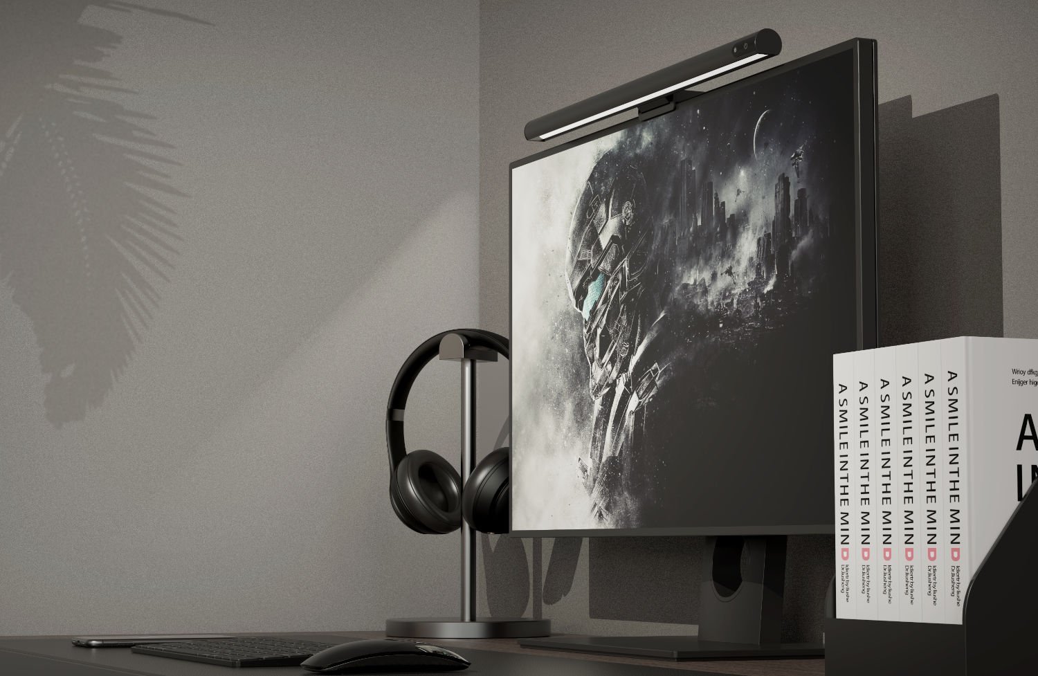 Llambë monitori Mozos D011, dritë e rregullueshme, USB C, e zezë