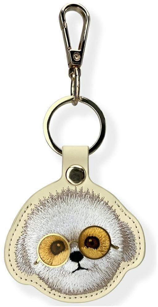 Носач Nimmy за Apple AirTag Cool Dog, метал и текстил, каки