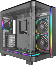 Kuti kompjuteri Montech KING 95 PRO, mid tower, 6 fotorreth ARGB, e zezë