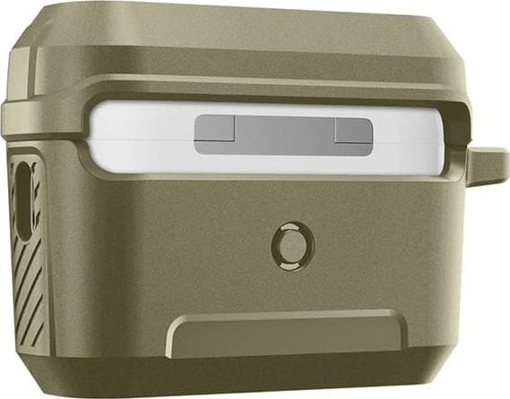 Mbështjellëse Spigen Lock Fit për Apple AirPods Pro 1 2, matte, khaki