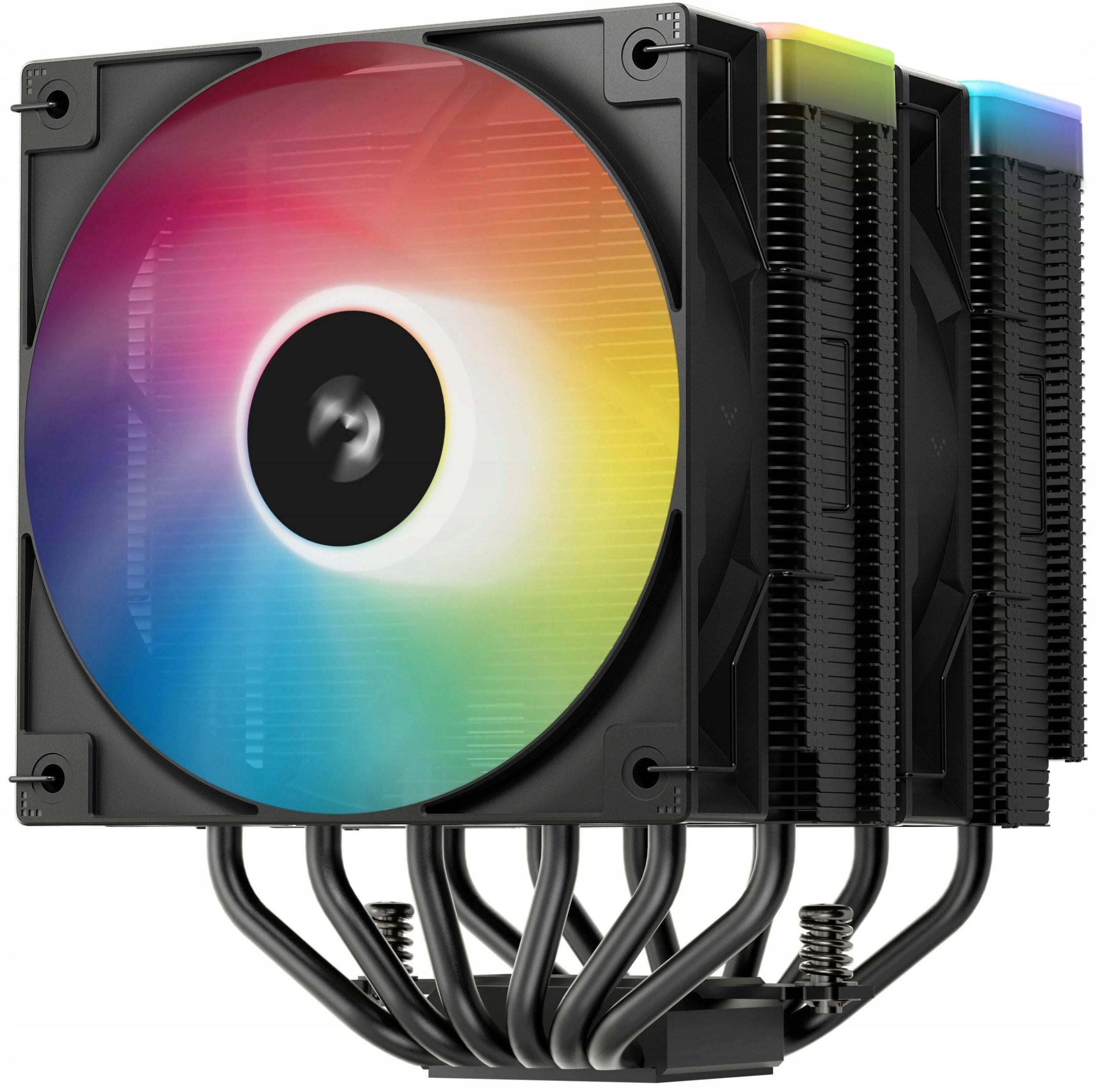 Ладилник за процесор DeepCool AG620 Black ARGB V2, две кули, ARGB, црн