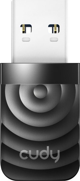 Безжична мрежна картичка Cudy WU1300S, УСБ, Ви-Фи 5, црна
