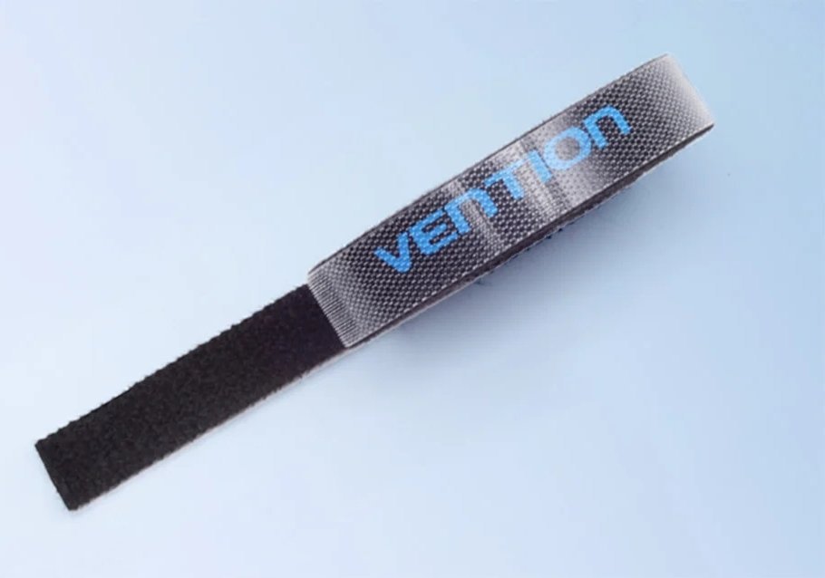 Shirit lidhës kabllosh Vention Velcro, 1m, i zi