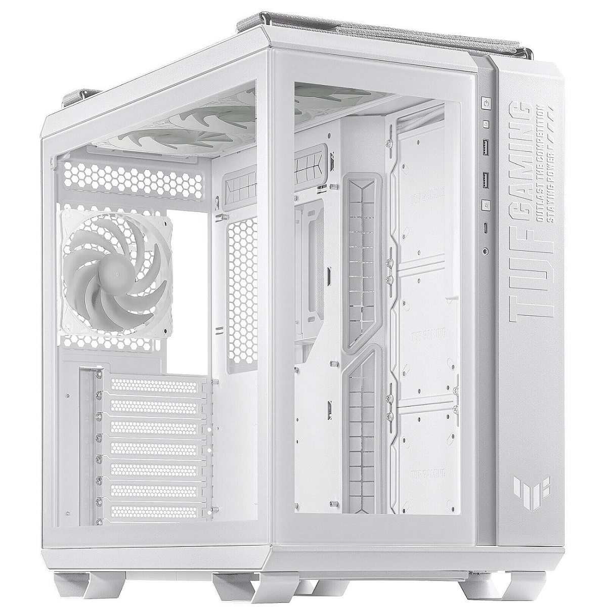 Kasë ASUS TUF Gaming GT502 PLUS, Midi Tower, e bardhë