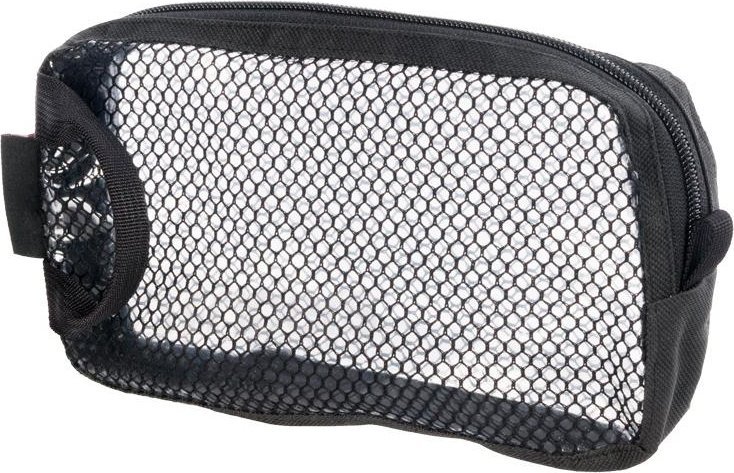 Çantë aksesorësh fotografie Reporter D4, xhep transparent, me zinxhir, e zezë