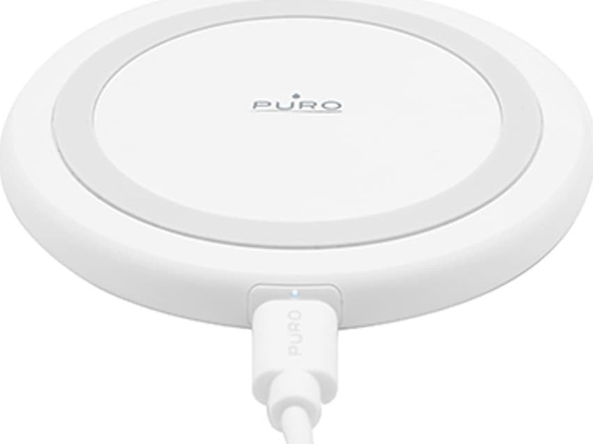 Karikues wireless Puro Wireless Charging Station, Qi, 10W, i bardhë