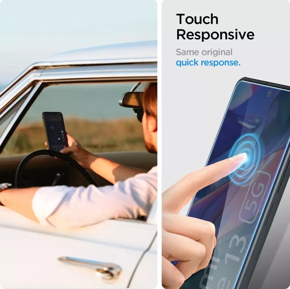 Mbrojtës ekrani Spigen Glas TR Slim për Xiaomi Redmi Note 13 5G, xham i temperuar, paketim 2 copë, transparent