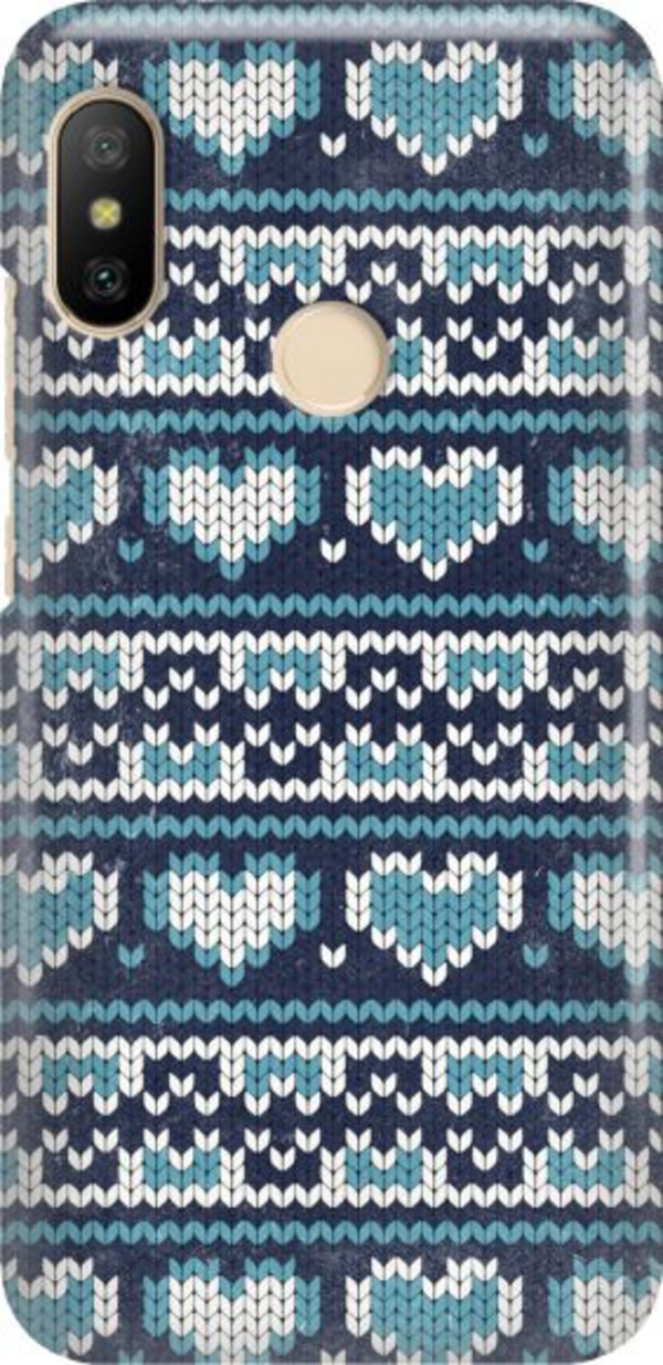 Mbrojtëse FunnyCase OVERPRINT BLUE për Xiaomi Mi A2 Lite / Redmi 6 Pro