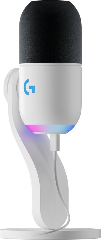 Mikrofon Logitech G Yeti GX (988-000576), 60Hz-18500kHz, USB/USB-C, i bardhë