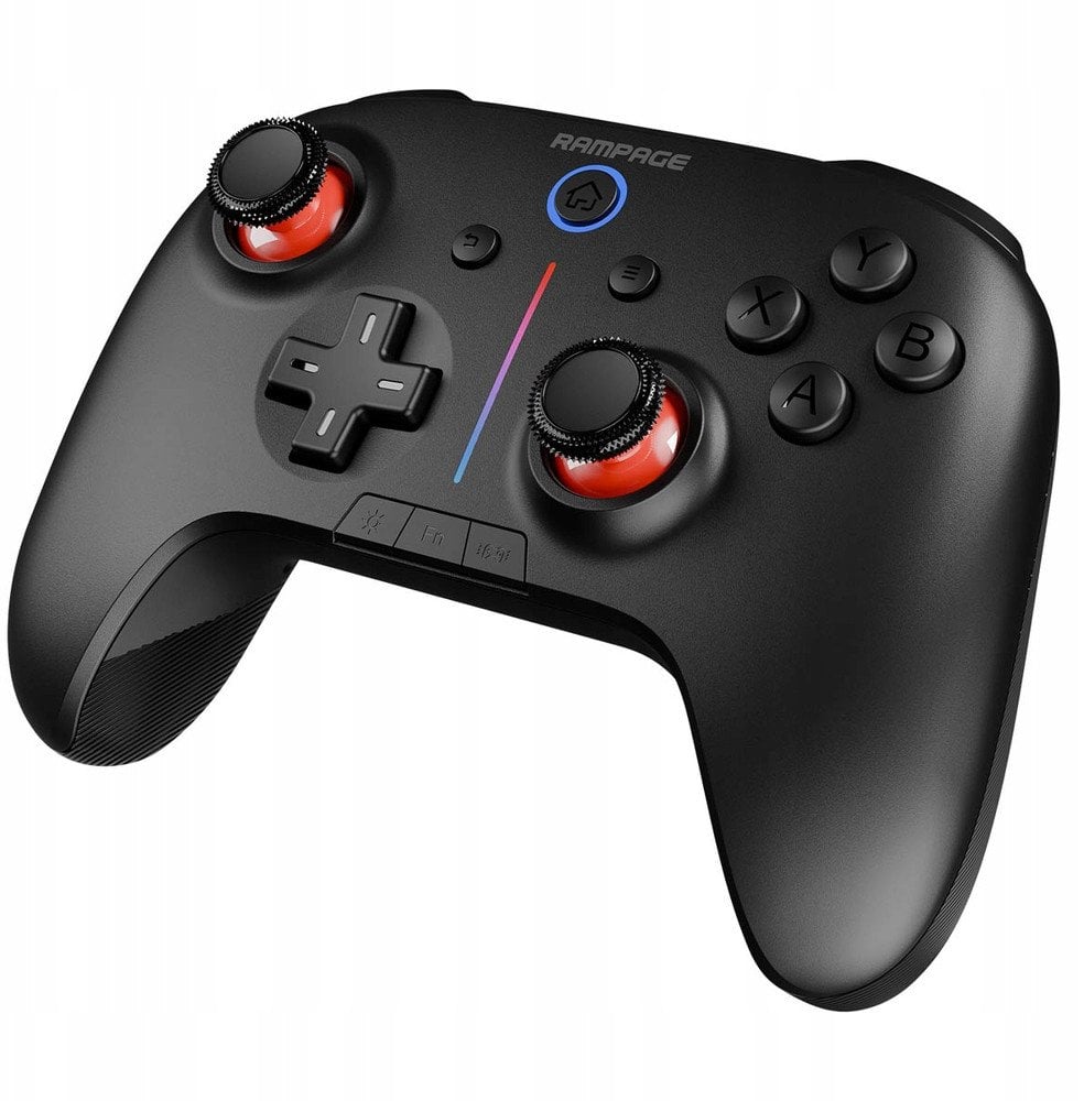 Gamepad pa tela Rampage HYDRA, BT dhe 2.4 GHz, RGB, i zi