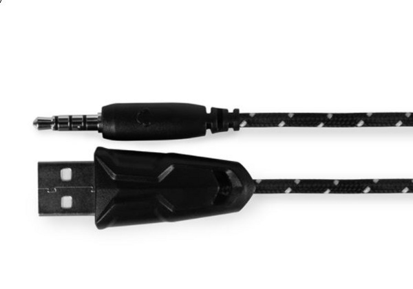 Kufje Modecom VOLCANO MC-849 SHIELD 2, 3.5mm, 2m, të zeza