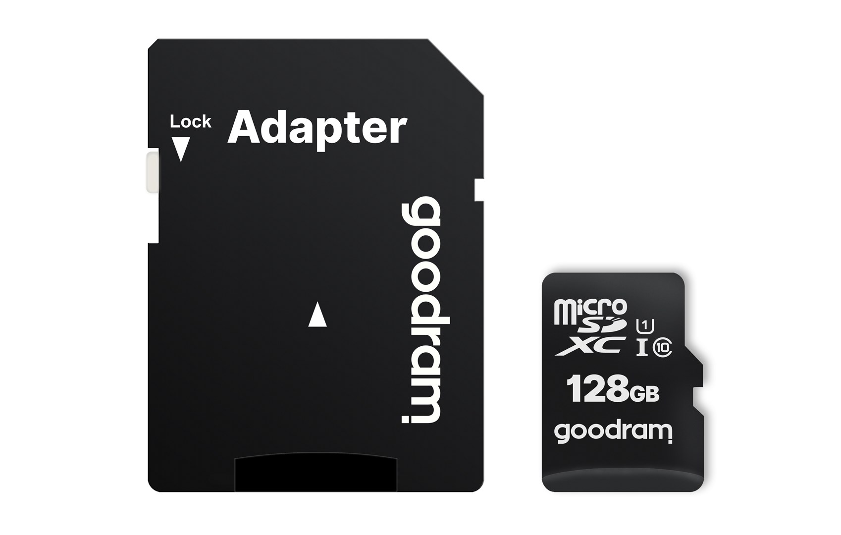 Kartë e memories GOODRAM M1AA-1280R12, MicroSDXC, 128 GB, Class 10 + përshtatës SD