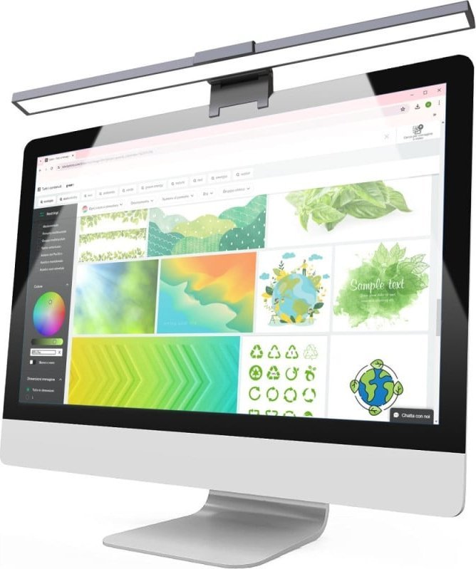 Lampë screenbar për monitor Techly I-LAMP-DSK11, 66 LED, sensor drite, e zezë