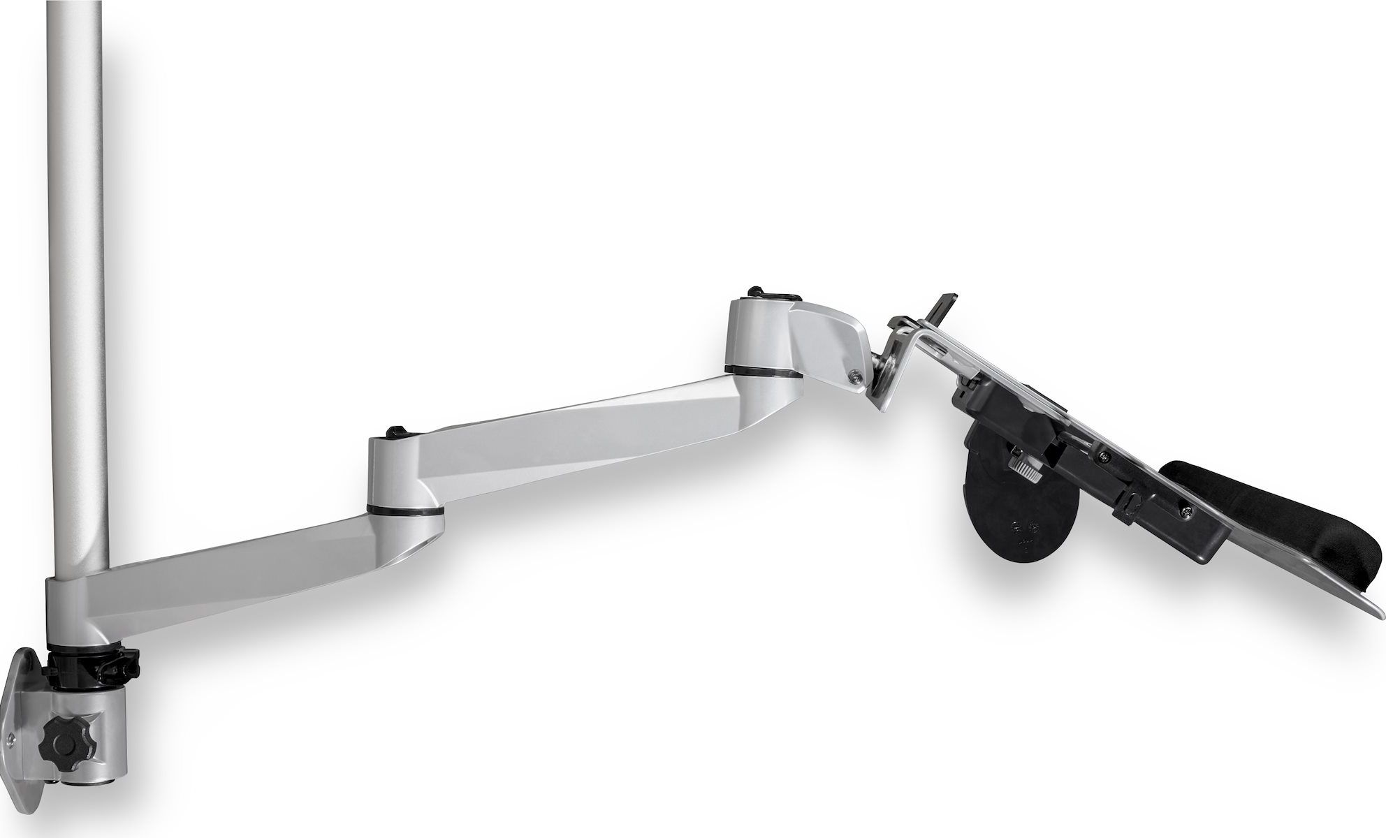 Stacion muri për punë StarTech, krah monitori 34", tavolinë tastiere ergonomike, i zi