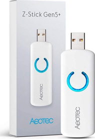 Adapter USB smart home AEOTEC Z-Stick Gen5 Plus, Z-Wave Plus, me bateri, i bardhë