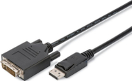 Adapter AV Digitus AK-990900-020-S, DisplayPort në DVI-D, Full HD 1080p, i zi