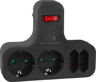 Shirit shumëprizash Maclean MCE224G, 4 dalje, me çelës, gri