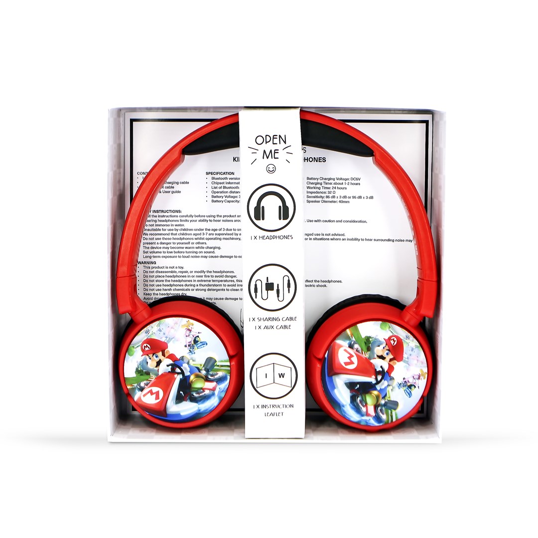 Kufje OTL Technologies Mario Kart Wireless, të kuqe