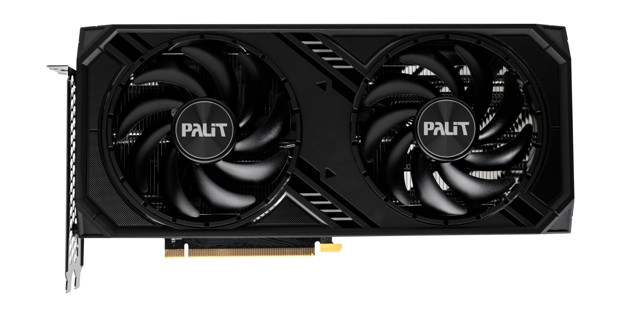 Kartë grafike Palit GeForce RTX 4070 Dual, 12GB GDDR6X, RGB, e zezë
