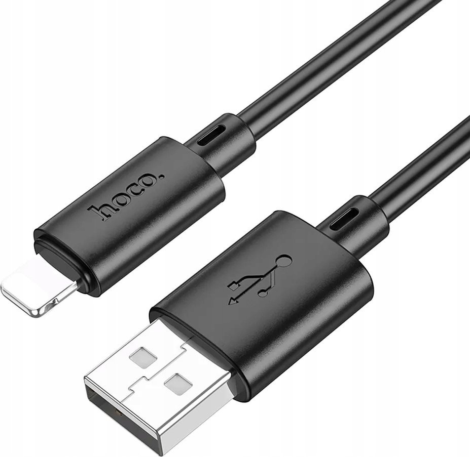 Kabllo Hoco X88 USB A në Lightning, 2.4A, 1m, e zezë