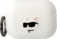 Mbulesë Karl Lagerfeld KLAP2RUNCHH për Apple AirPods Pro 2, silikon, e bardhë