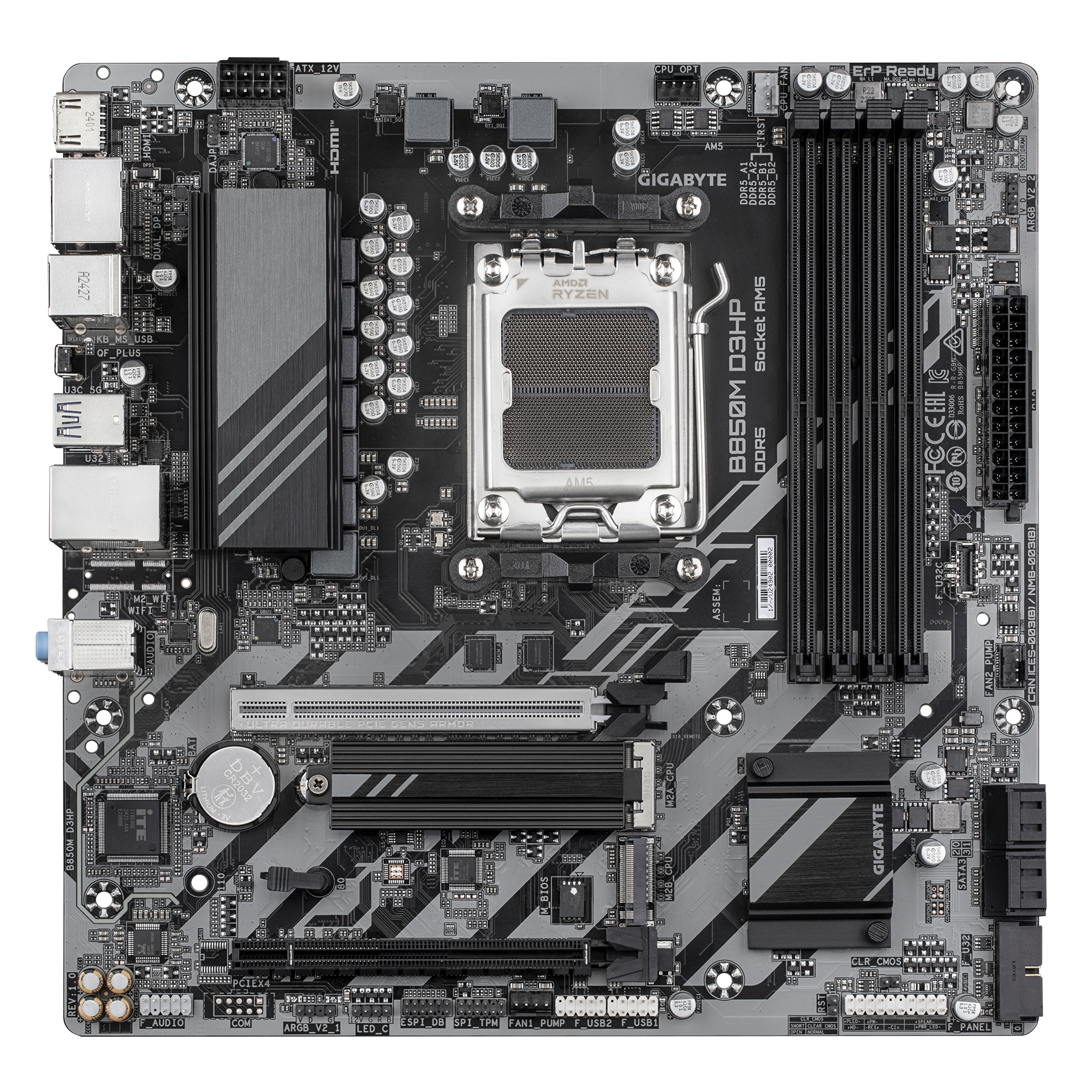 Pllakë amë GigaByte MB AMD Socket AM5, Ryzen 9000, e zezë