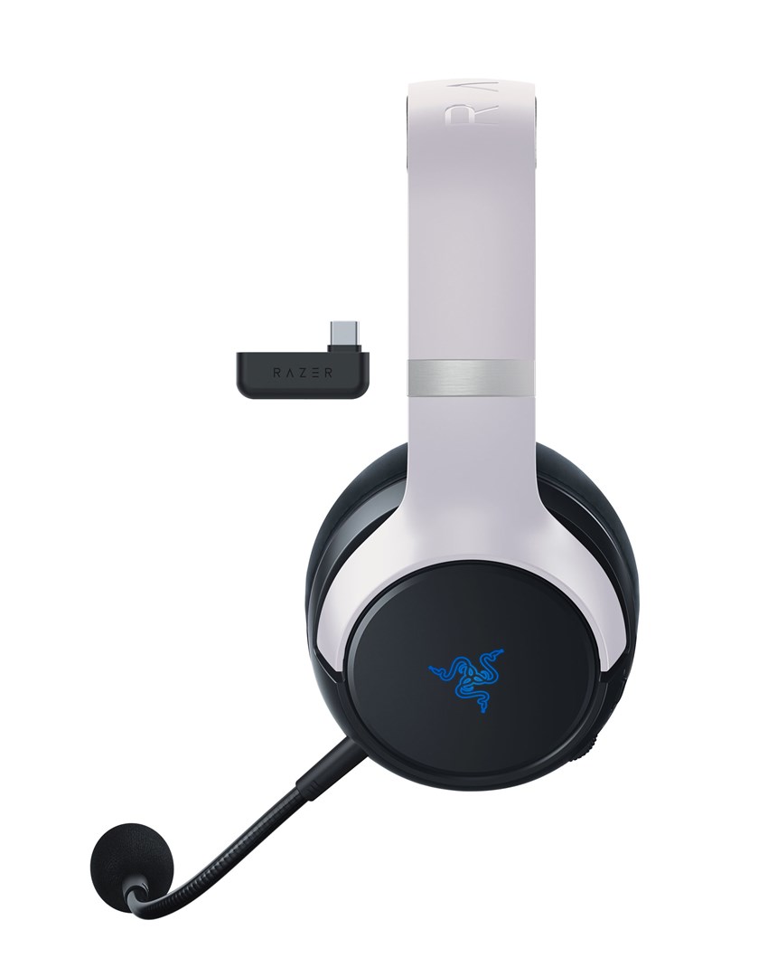 Kufje lojërash Razer Kaira Pro HyperSpeed, Wireless, për PlayStation, të bardha 