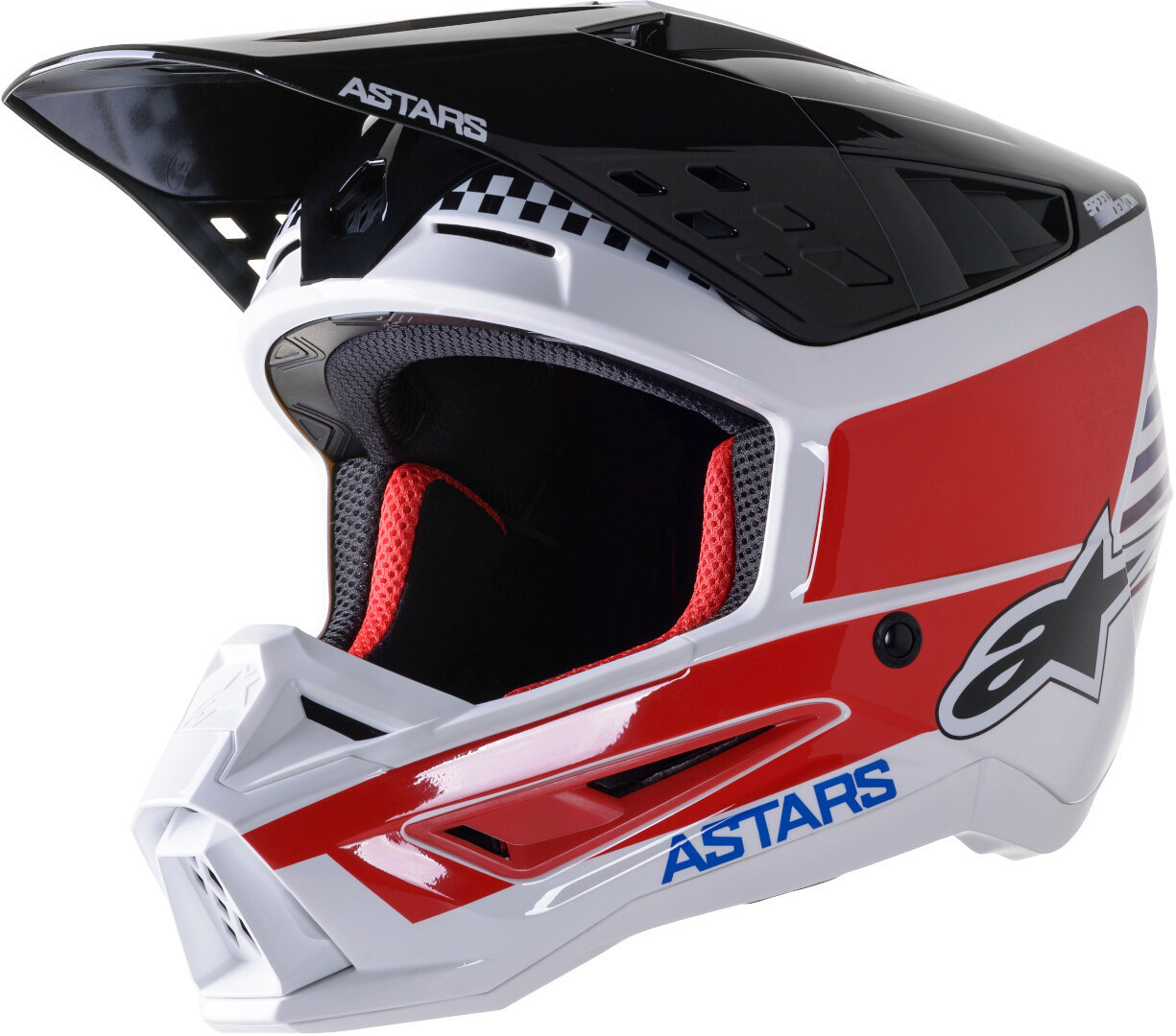 Крос кацига Alpinestars S-M5 Speed S22, термопластика, висока вентилација, бела