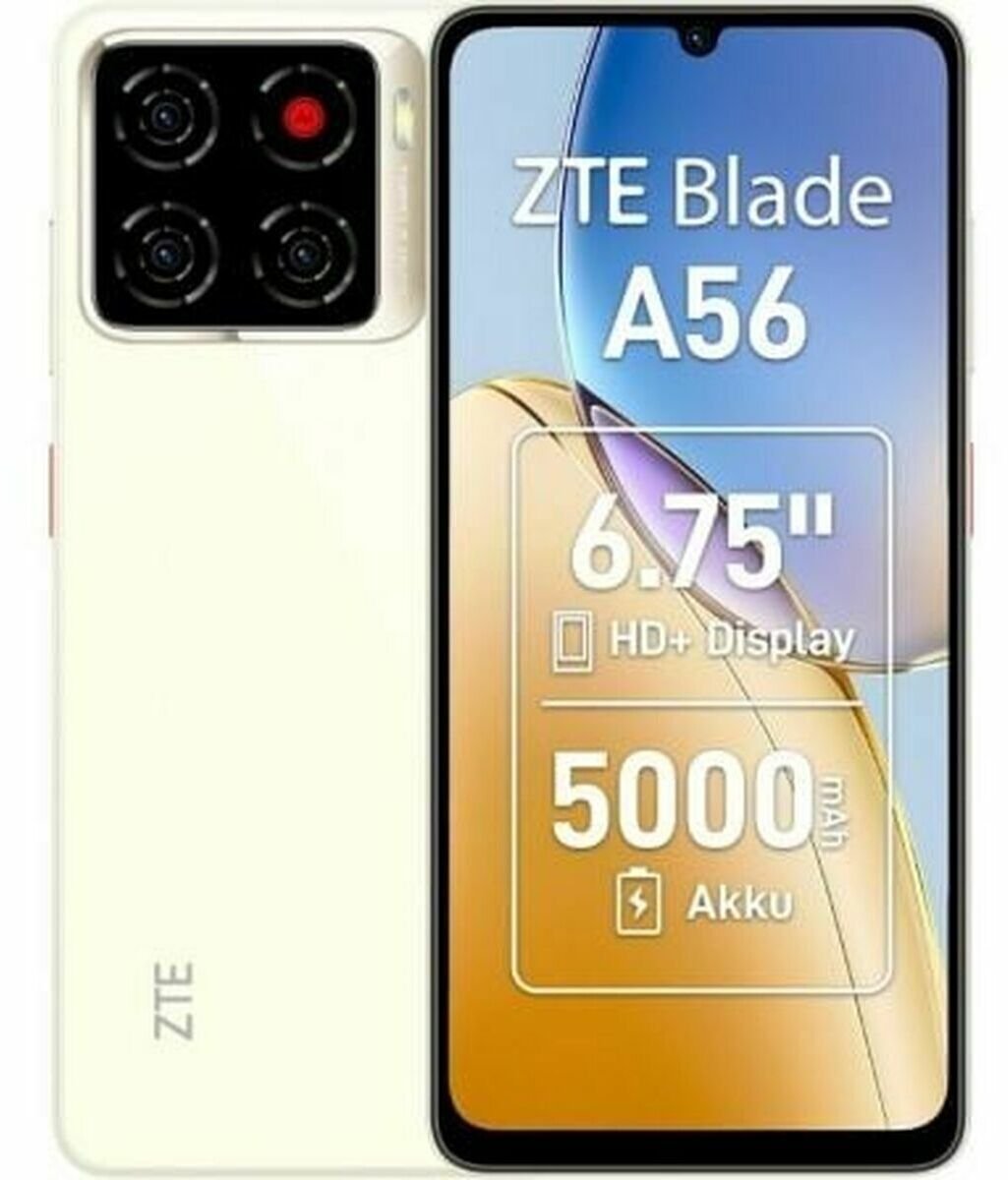 Телефон ZTE Blade A56, 4GB 64GB, 6.75", 4G, златна боја