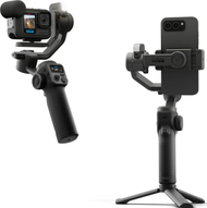 Стабилизатор GoPro Fluid Pro AI, за камера и смартфон, со интегрирана светлина, црн