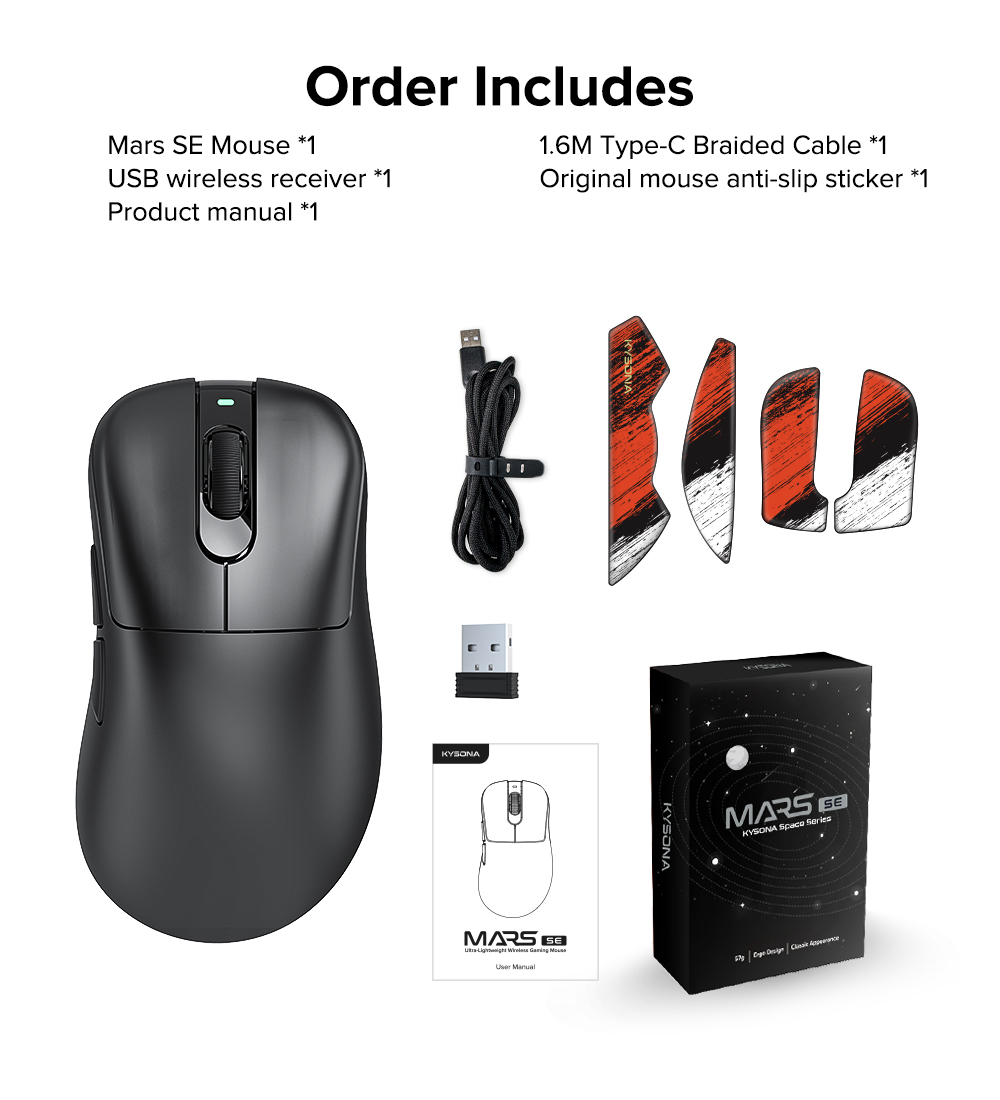 Maus Kysona Mars SE M512, i zi
