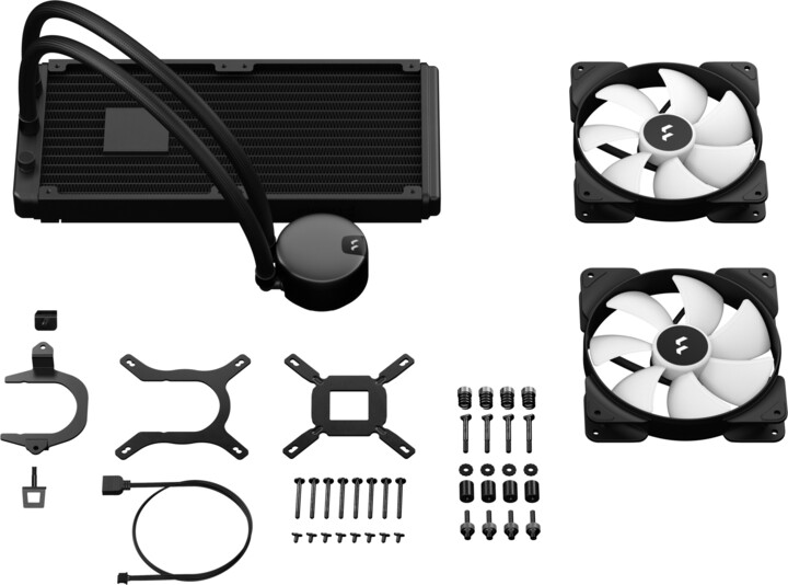 Ftohës Fractal Design Lumen S28 ARGB v2, i bardhë / zi