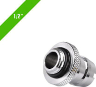 Thermaltake CL-W041-CU00SL-A 1/2 inch ID Barb Фитинг, Chrome