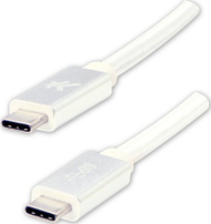 Kabllo USB C Logo, 2 m, 5 Gb/s, e bardhë