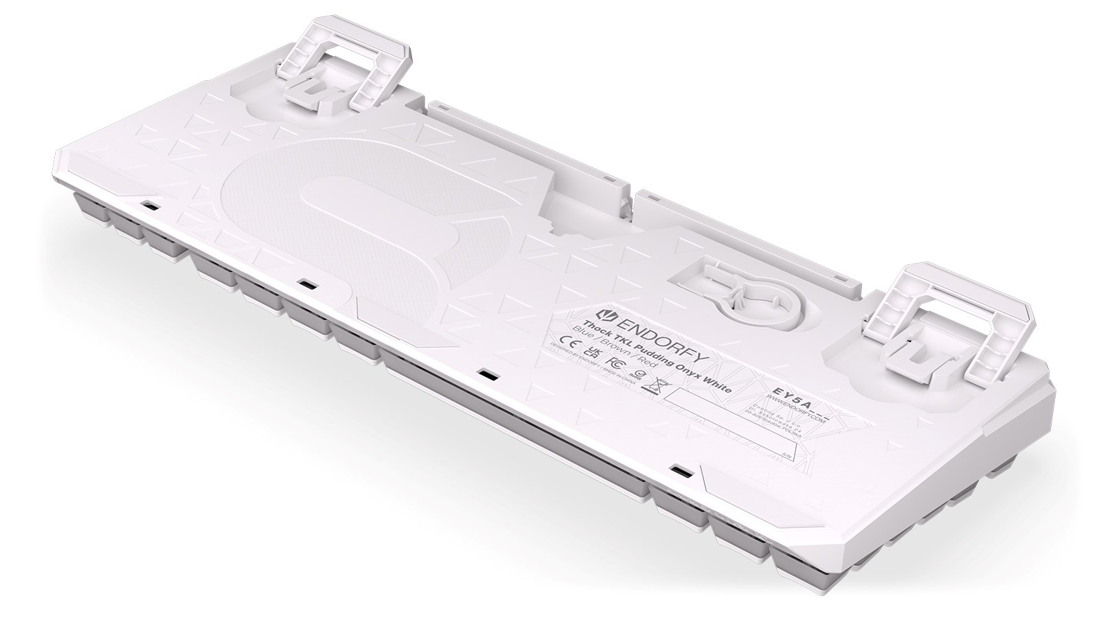 Tastierë mekanike Gaming Endorfy THOCK TKL OWH P, USB, Kailh Brown, RGB, e bardhë