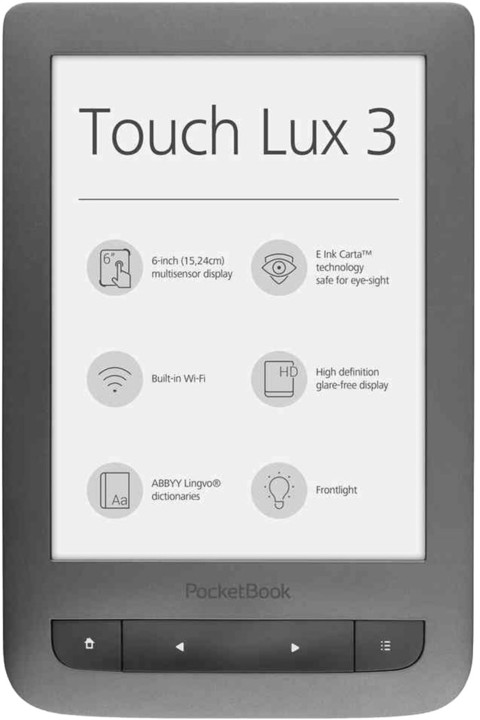 PocketBook 626 Touch Lux 3, 6" Е-ink, сив