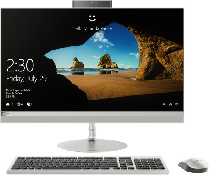 Kompjuter Lenovo IdeaCentre 520-27IKL, 8GB RAM, 128GB SSD + 1TB HDD, Intel Core i5, NVIDIA GeForce 940MX, i argjendtë