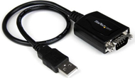 Kabllo StarTech USB-A to DB-9, 0.4m, e zezë 