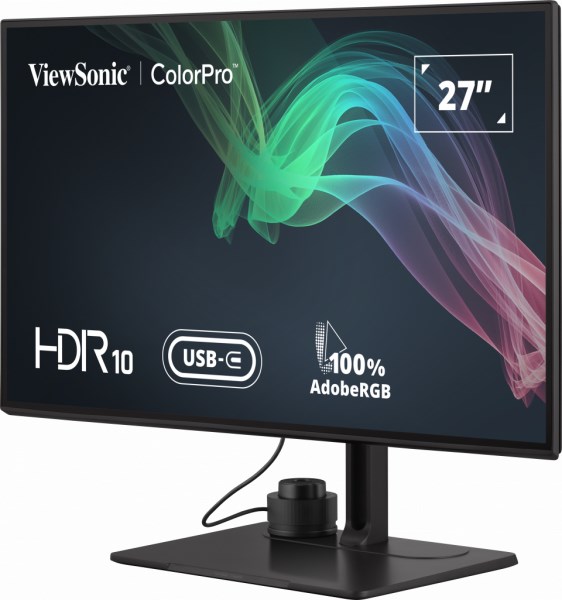 Монитор Вјусоник VP2786-4K, 27\", 4K Ултра ХД, ЛЦД, црн