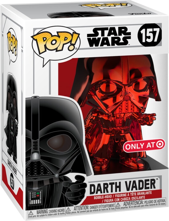Figurë Funko POP! Star Wars - Red Chrome by Darth Vader