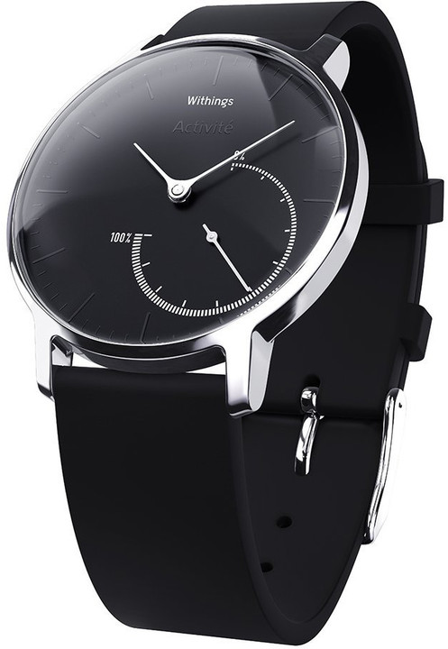 Orë e mençur Withings Activité Steel, e zezë